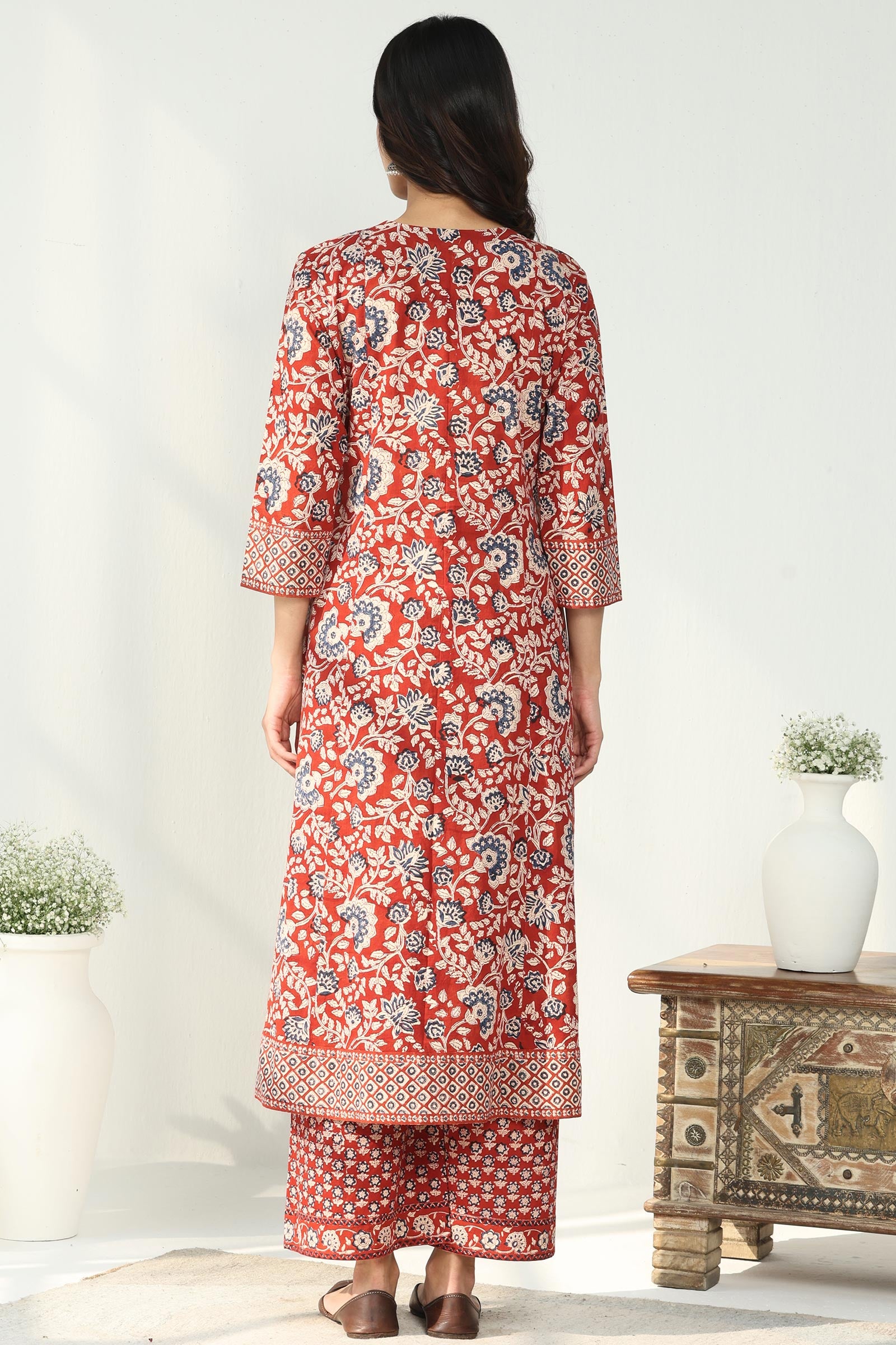 Sehra Ziah Bagru Kurta