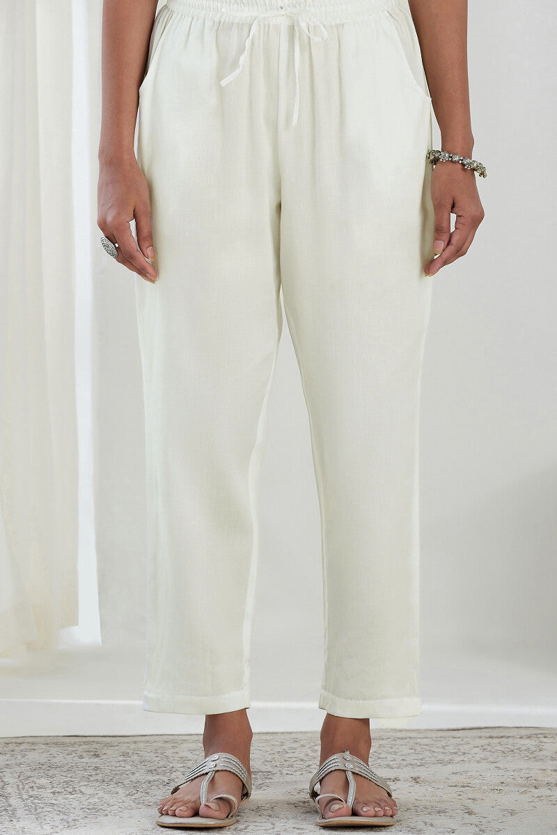 Gauhar Kiara Cotton Flax Pants