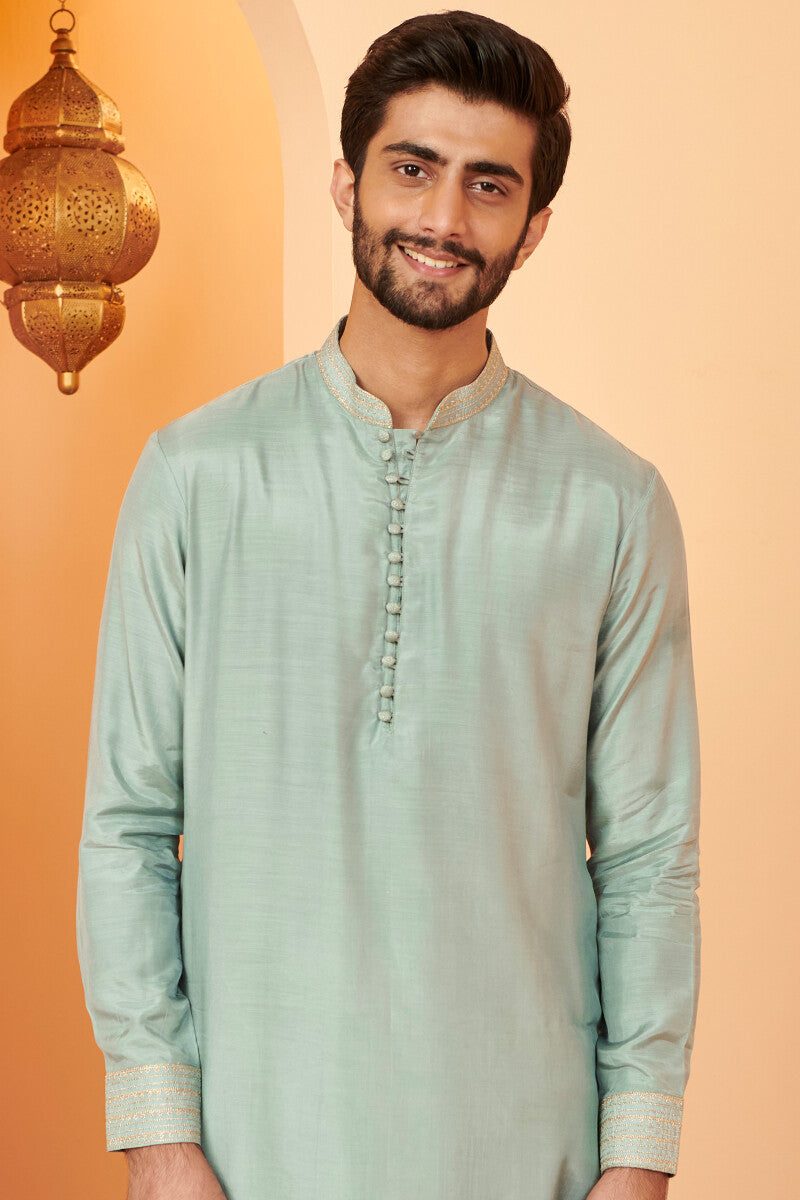 Shirin Rehan Sage Blue Modal Kurta