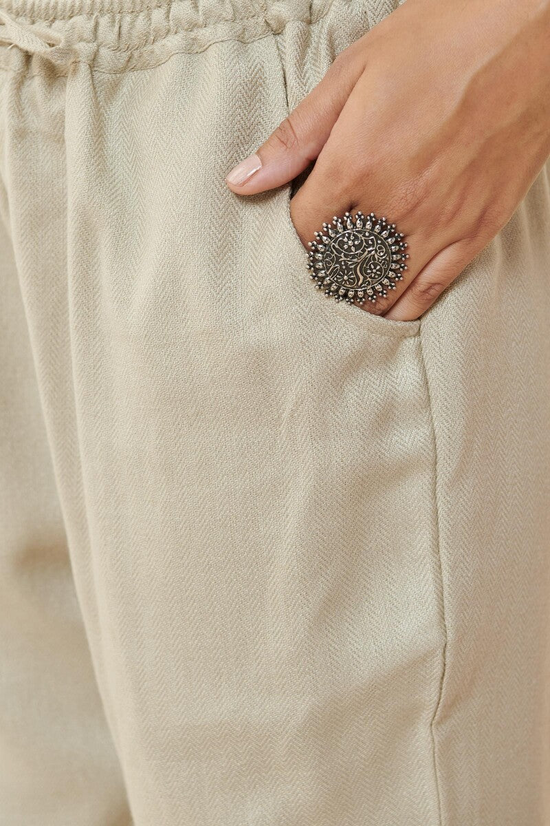 Naadirah Ruhani Faux Wool Narrow Pants