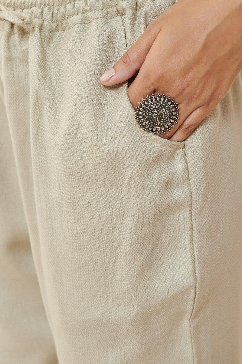 Naadirah Ruhani Faux Wool Narrow Pants