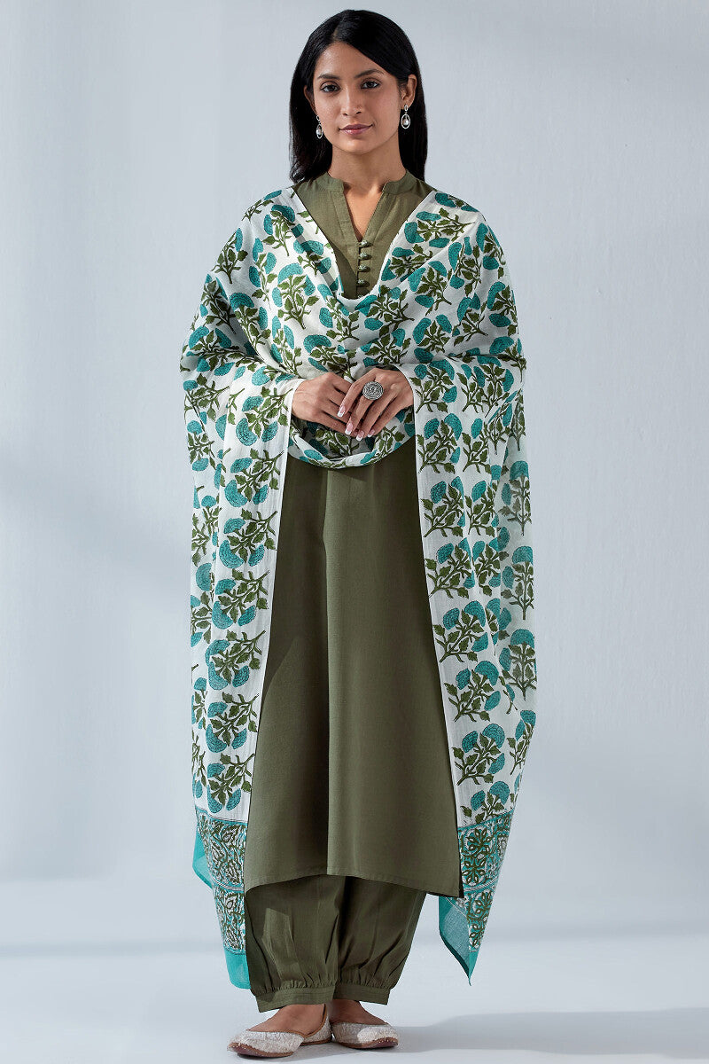 Nasrine Rehmat Olive Green Izhaar Pants