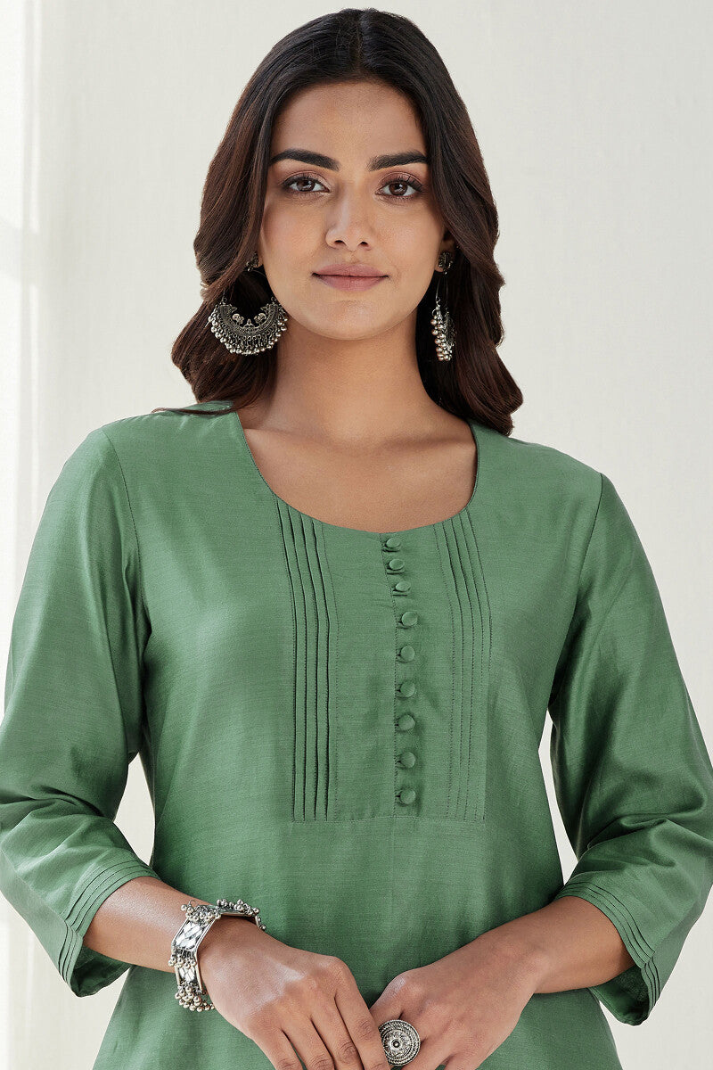 Gauhar Maira Green Chanderi Kurta