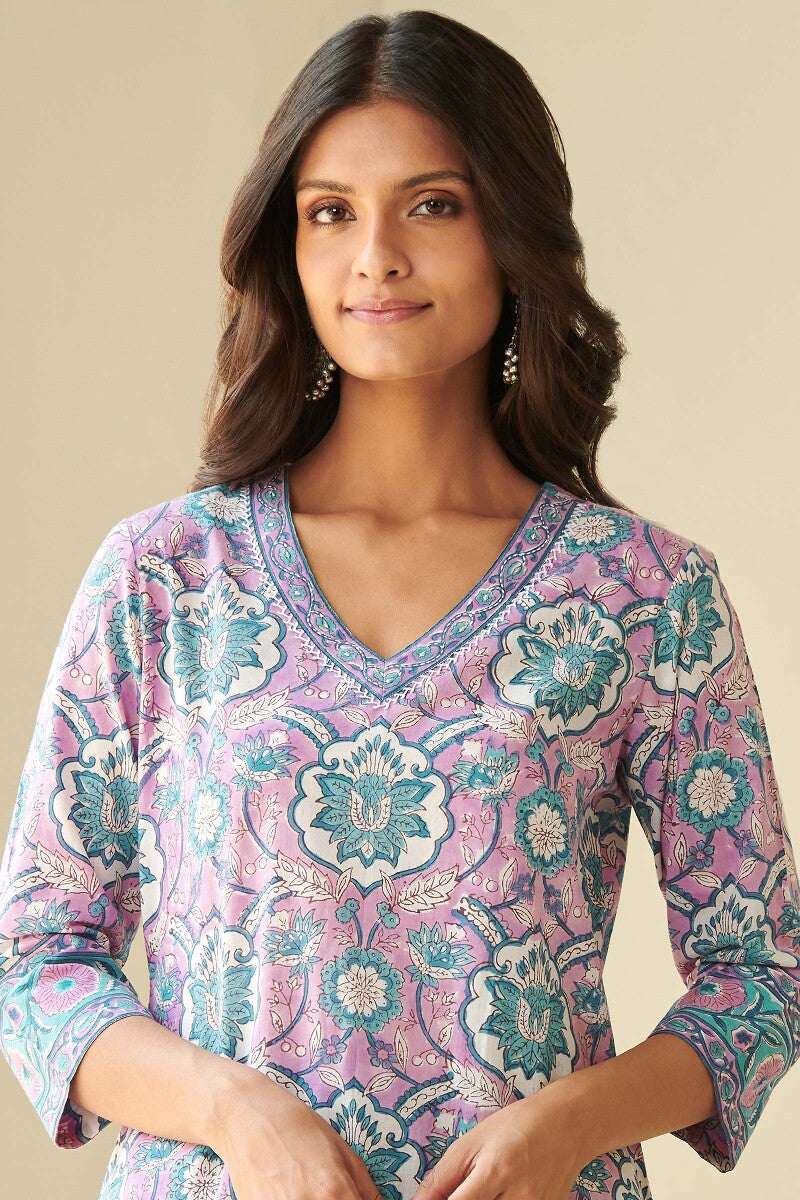 Roz Meher Faizah Sanganeri Kurta