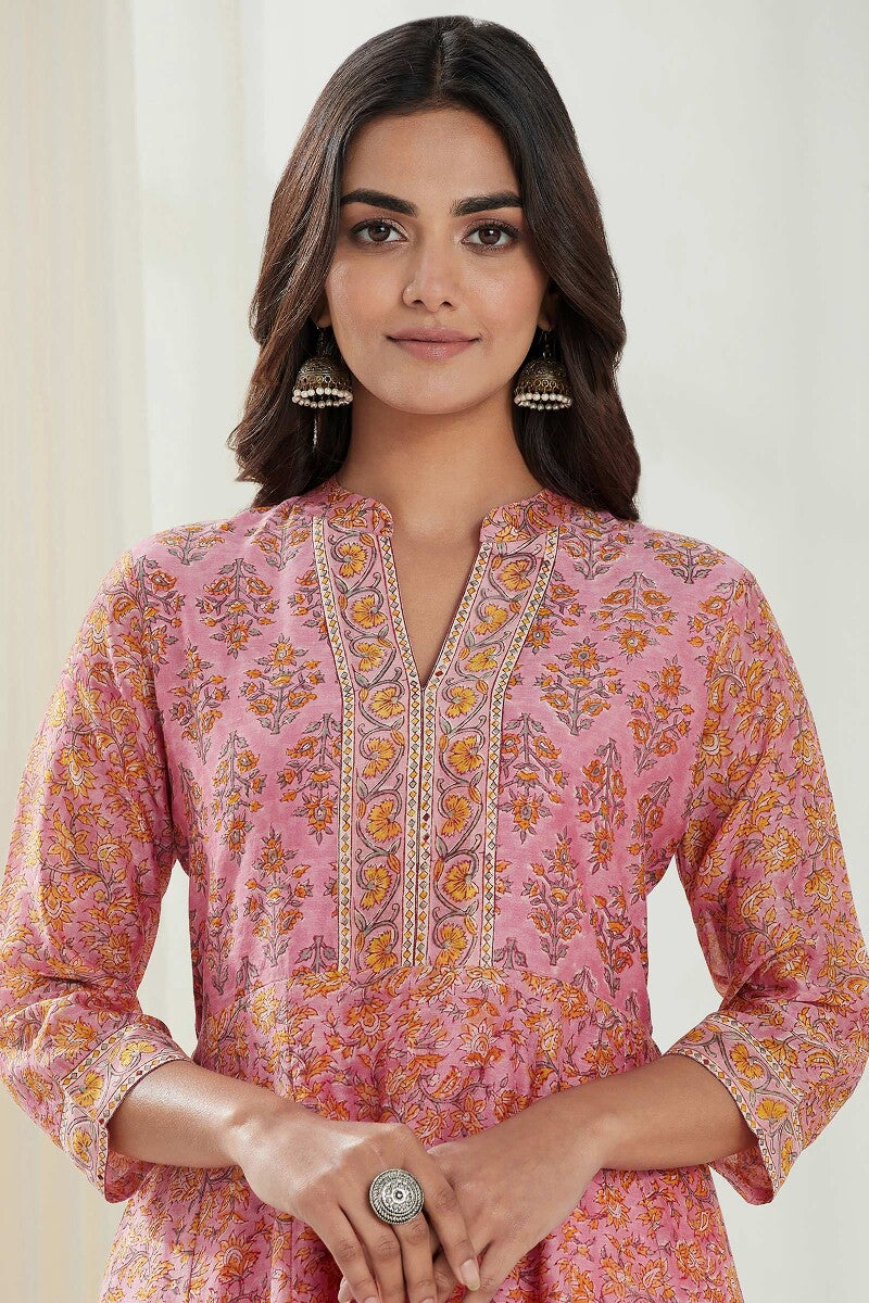 Gauhar Nazneen Sanganeri Chanderi Kurta