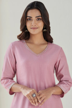 Gauhar Maira Lavender Chanderi Kurta