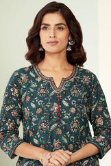 Sehra Zoya Bagru Kurta