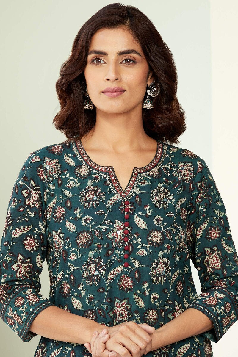 Sehra Zoya Bagru Kurta