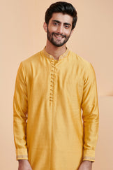 Shirin Rehan Yellow Chanderi Kurta