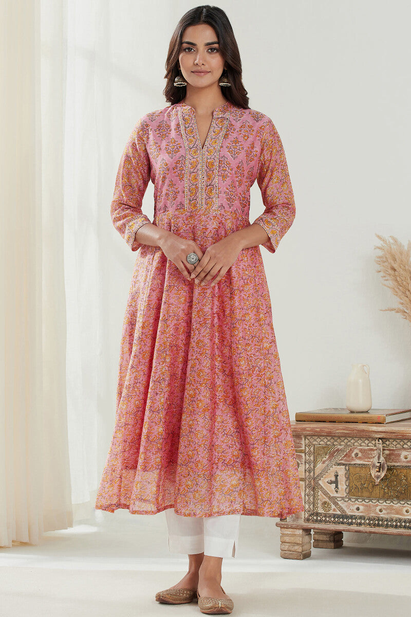 Gauhar Nazneen Sanganeri Chanderi Kurta