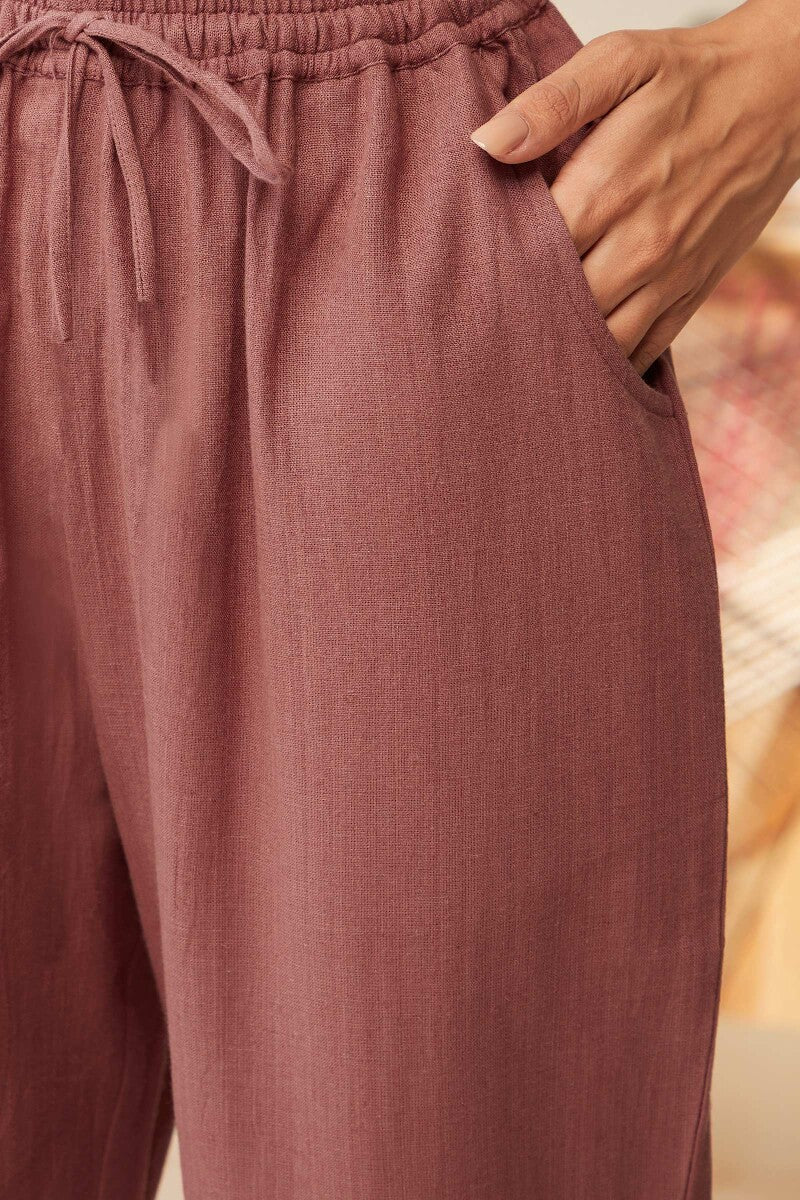 Roza Seher Red Pants