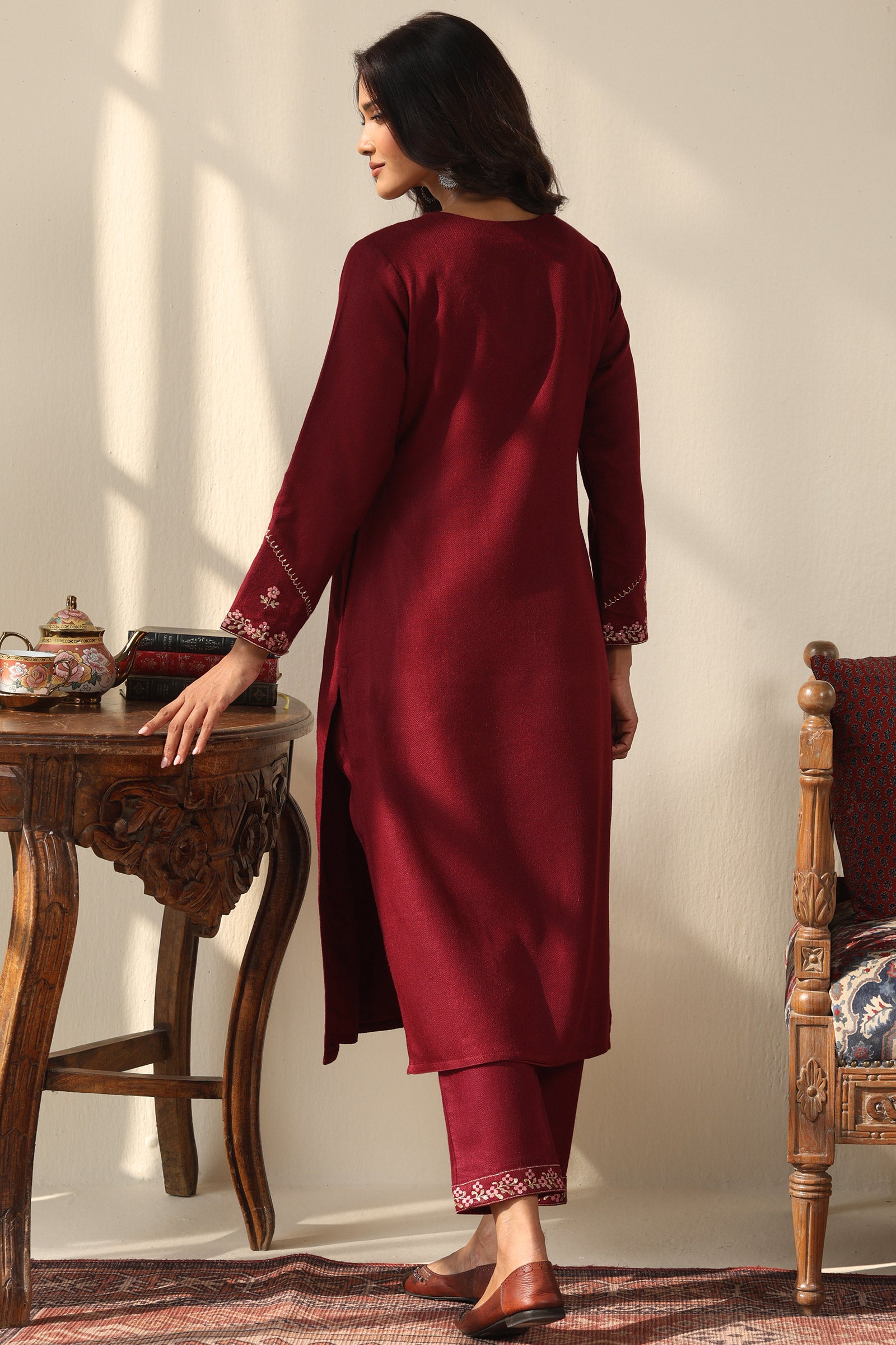 Naadirah Gulbahar Faux Wool Kurta