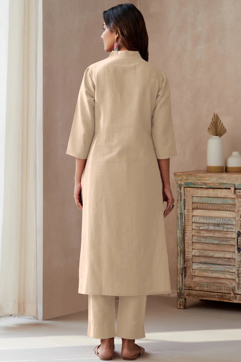 Surplus: Roza Cream Kurta