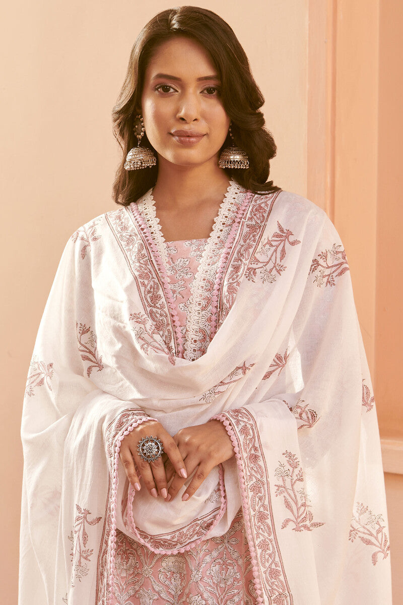 Gauhar Gulshan Sanganeri Dupatta