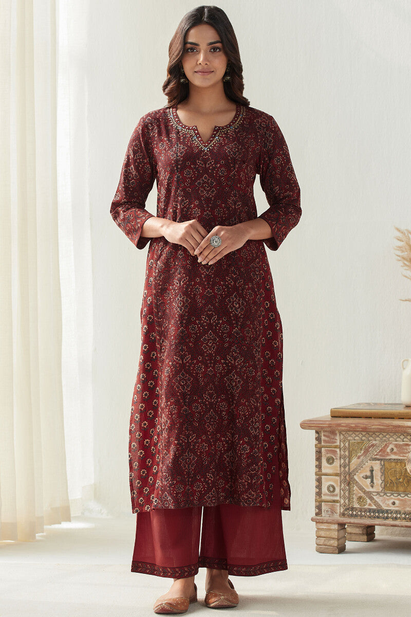 Sehra Aisha Ajrak Kurta