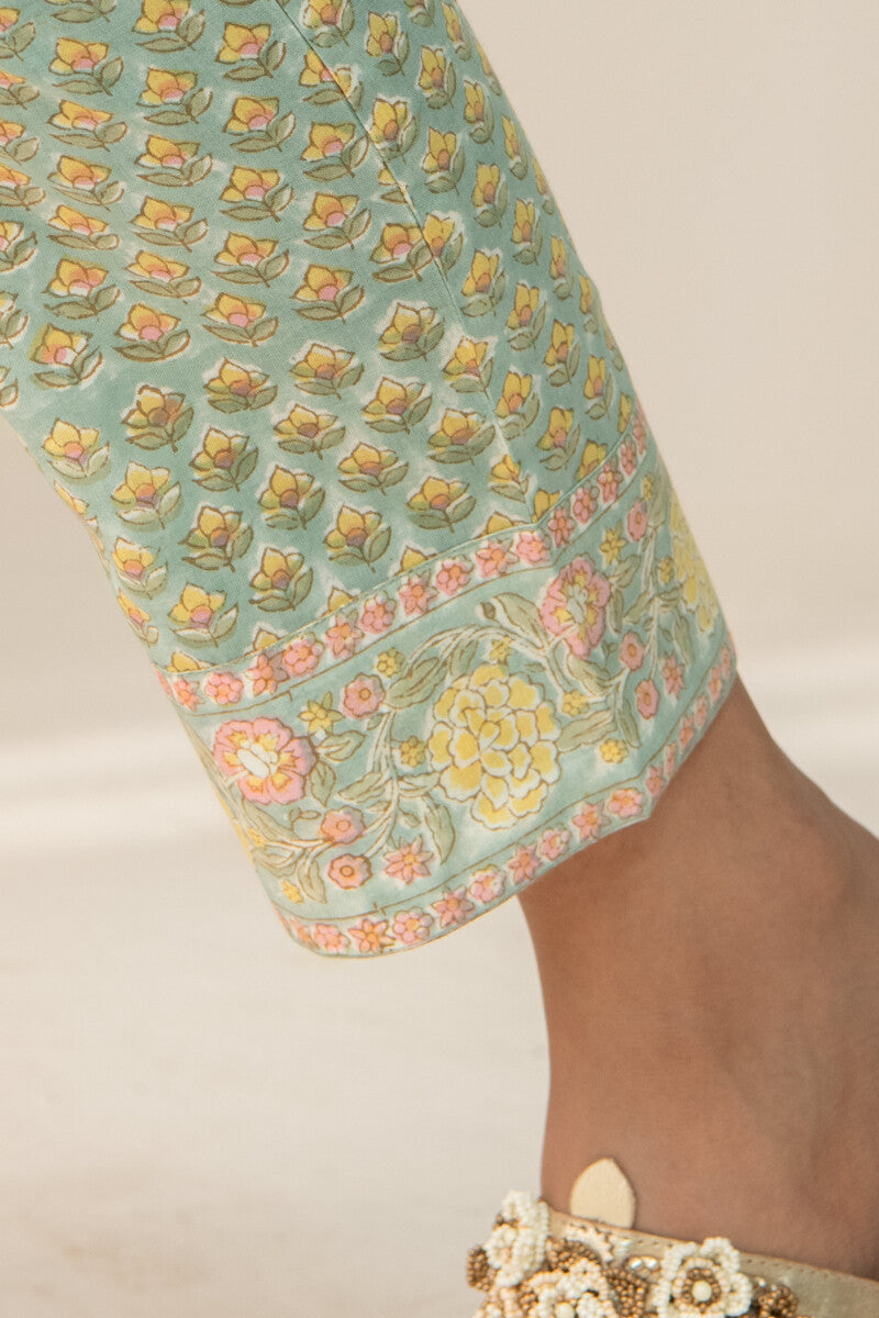 Gulshan Bagh Yasmine Sanganeri Narrow Pants