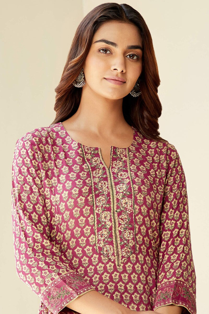 Mehrunissa Zenia Sanganeri Modal Kurta