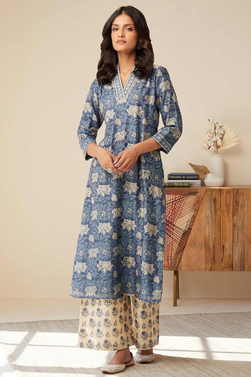 Mehrunissa Maiwa Chanderi Kurta