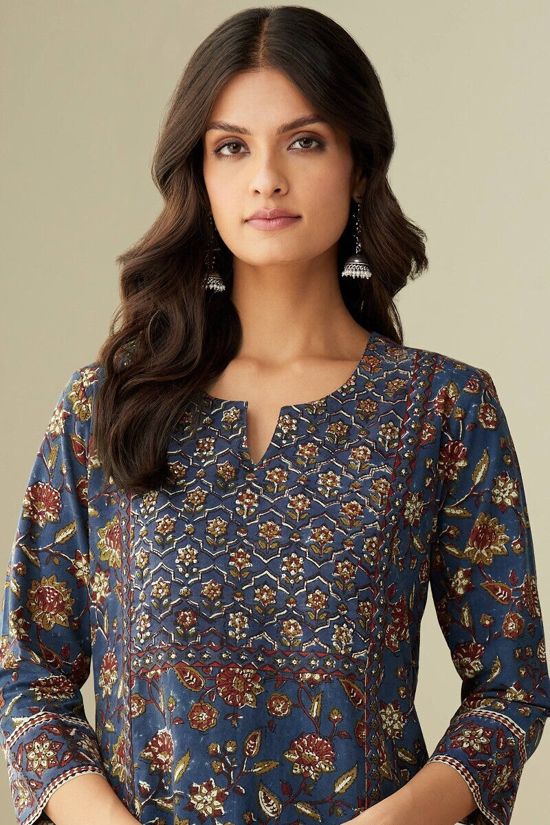 Sehra Kaira Bagru Kurta