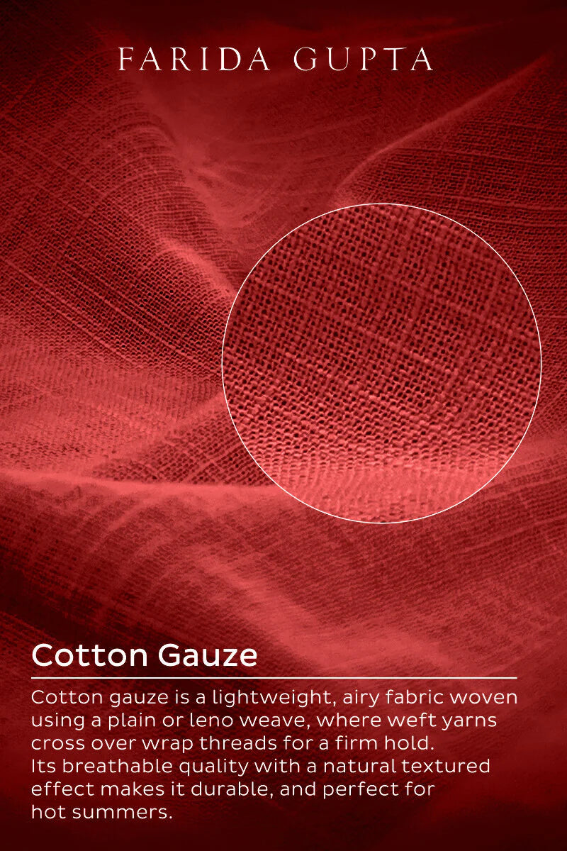 Surplus: Roza Nida Red Kurta