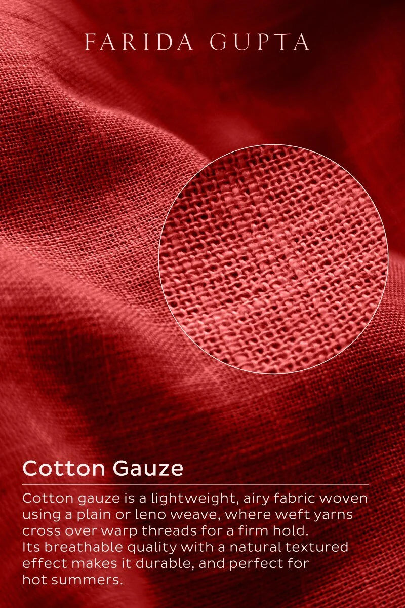 Surplus: Roza Seerat Red Kurta