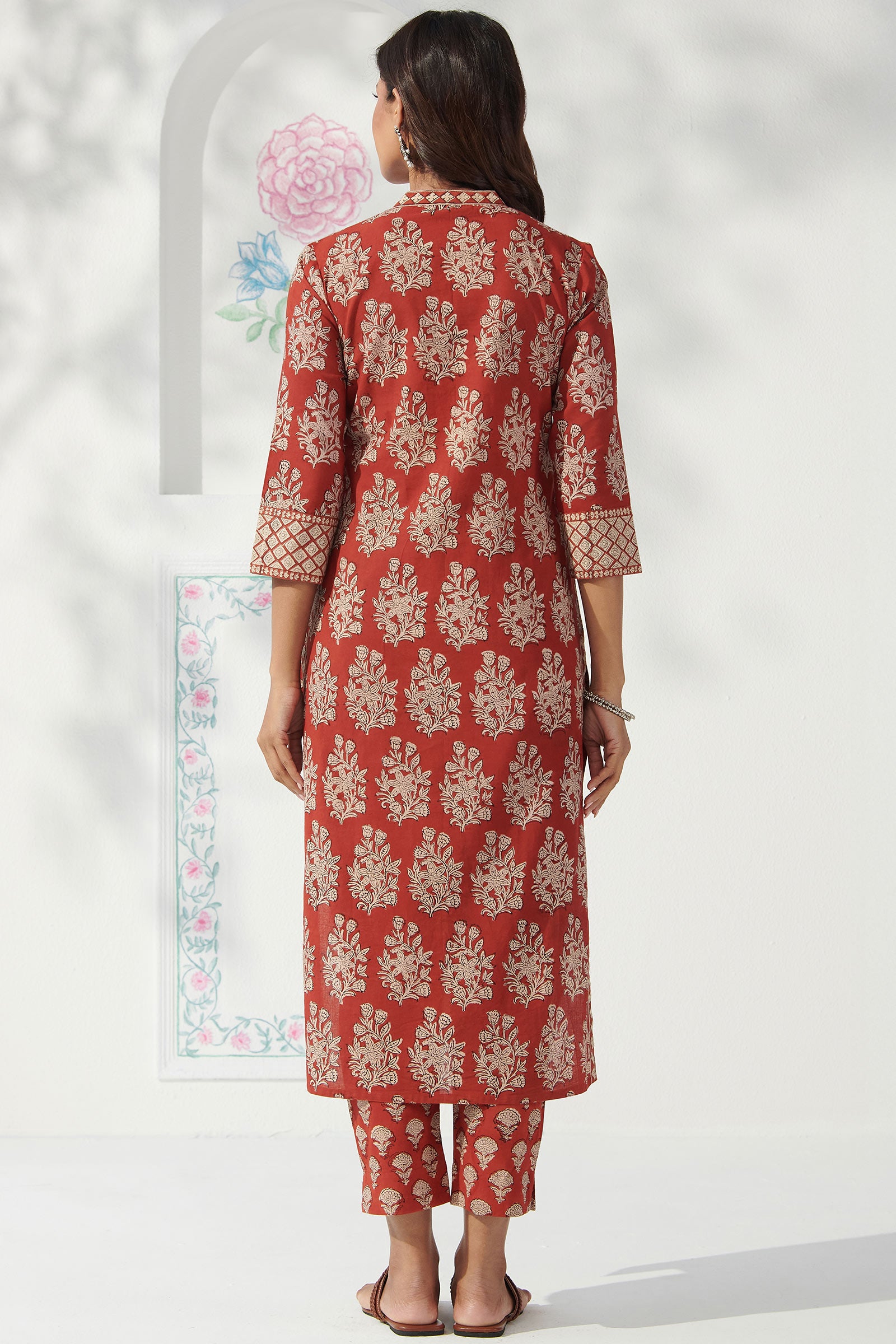 Sehra Fazeen Bagru Kurta