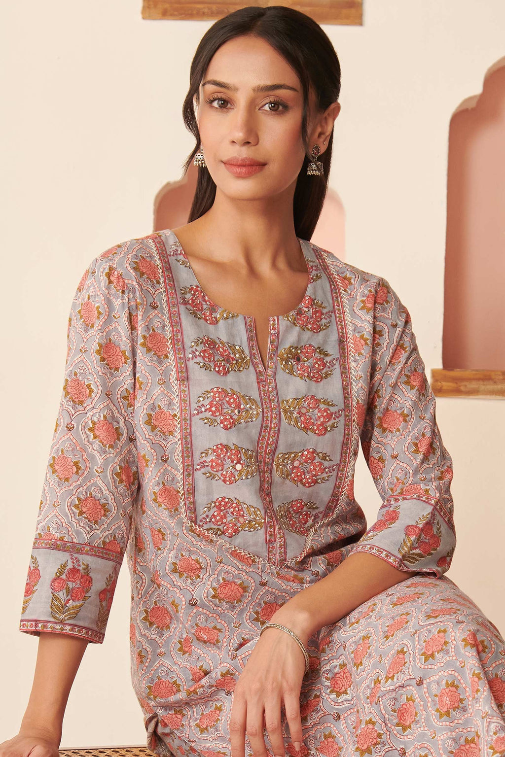 Roz Meher Sabrina Sanganeri Kurta