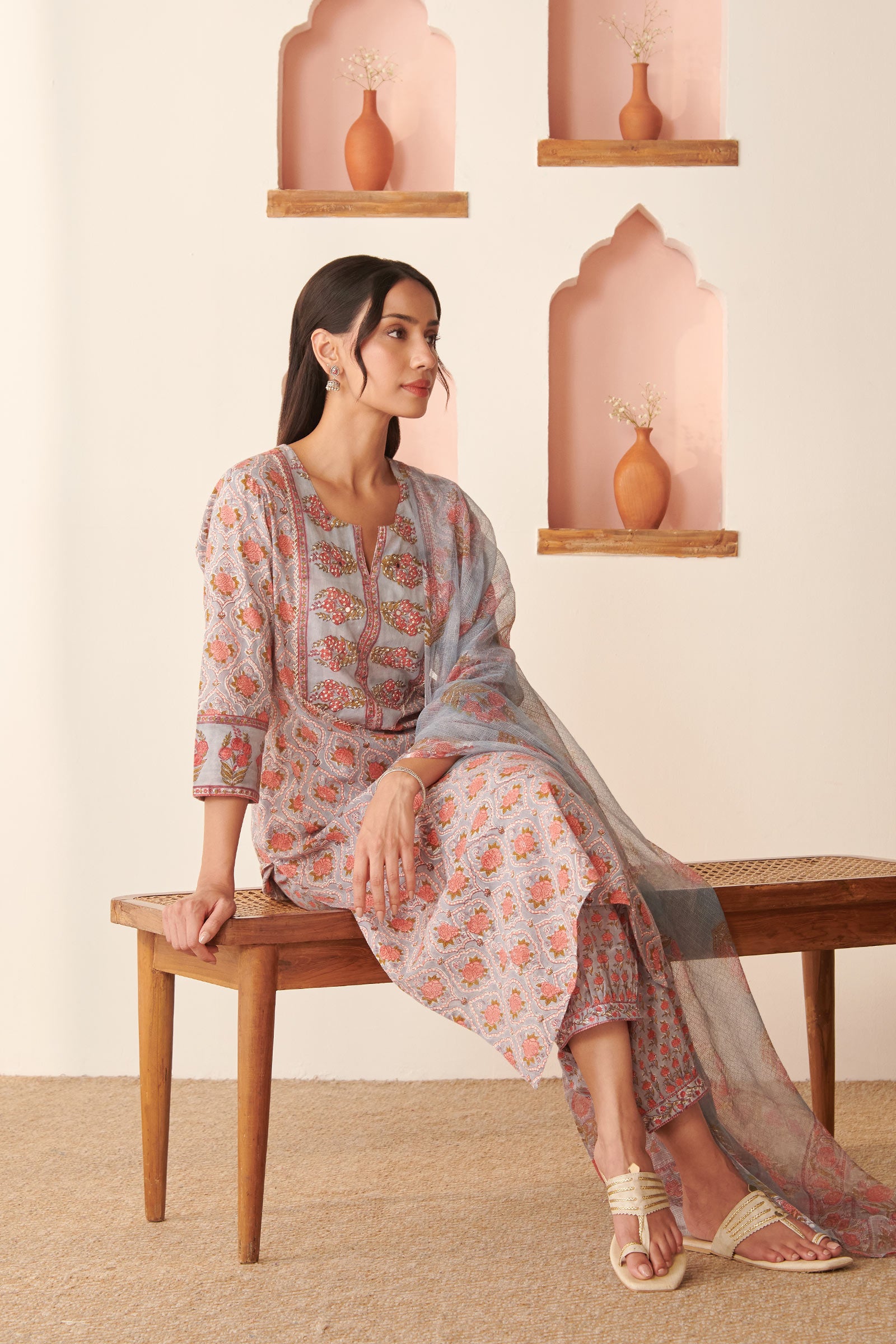 Roz Meher Sabrina Sanganeri Kurta