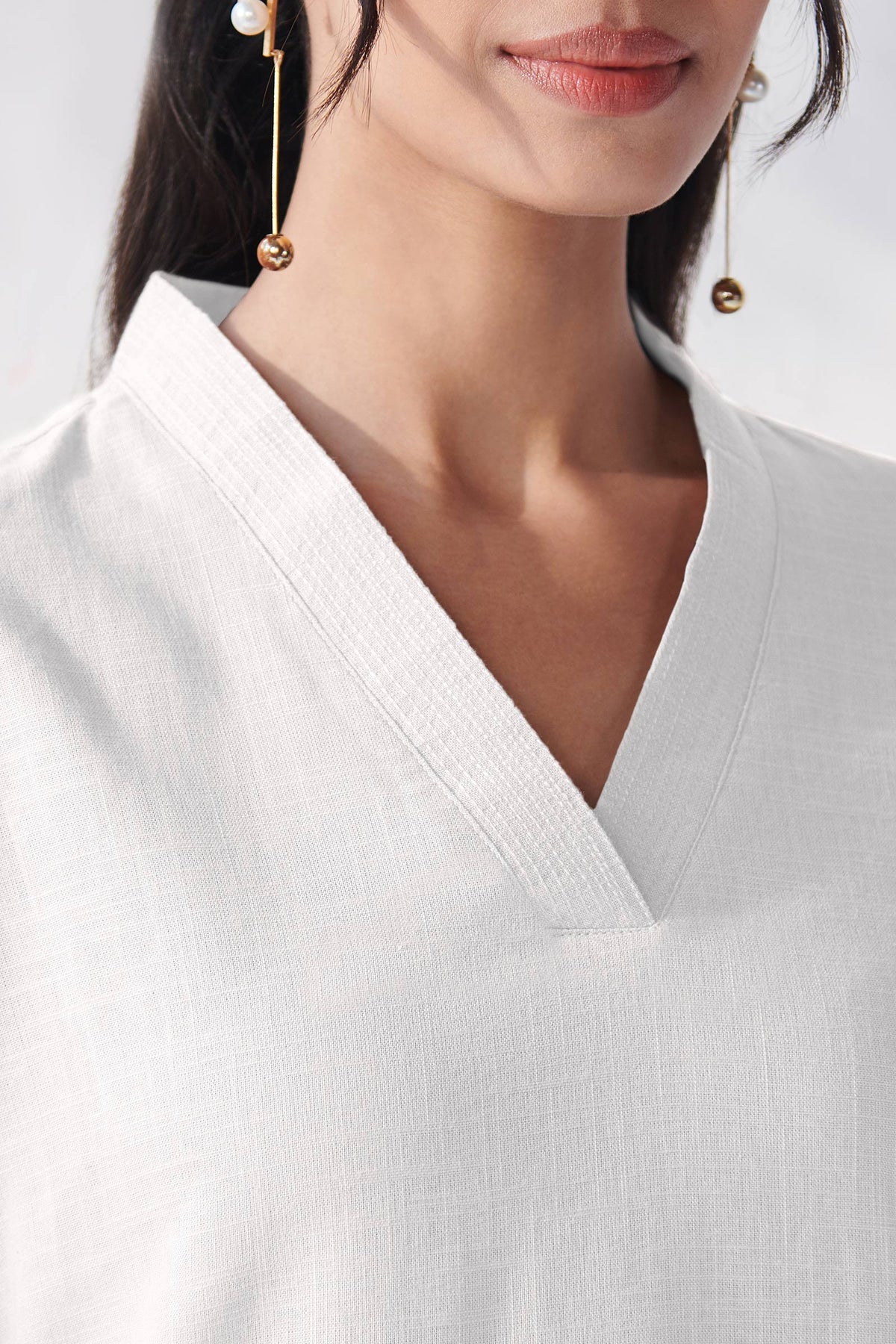 Roza Anaya White Kurta