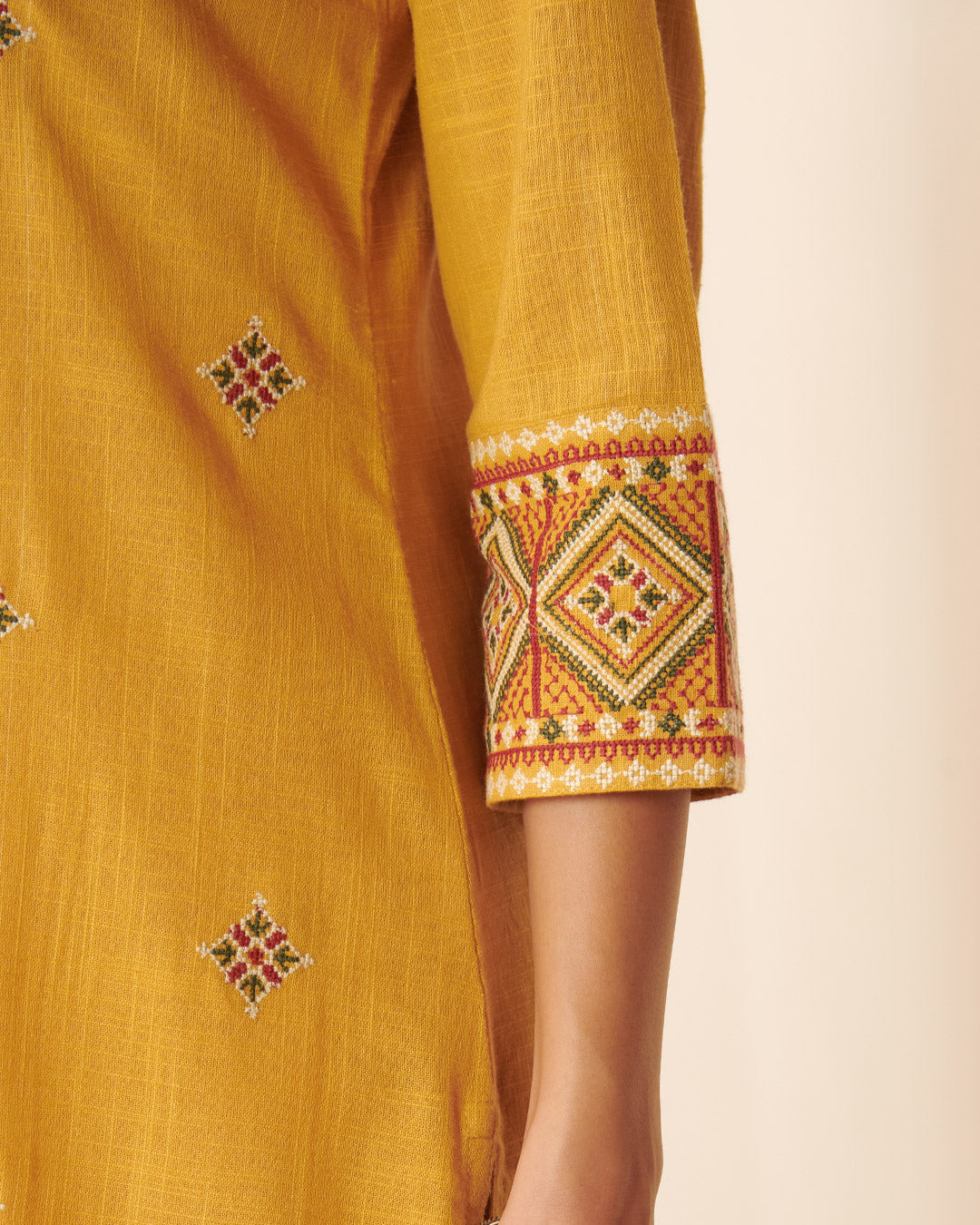 Mehraab Suhana Mustard Kurta
