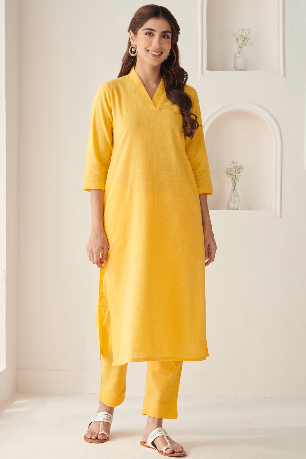 Roza Nadira Yellow Kurta