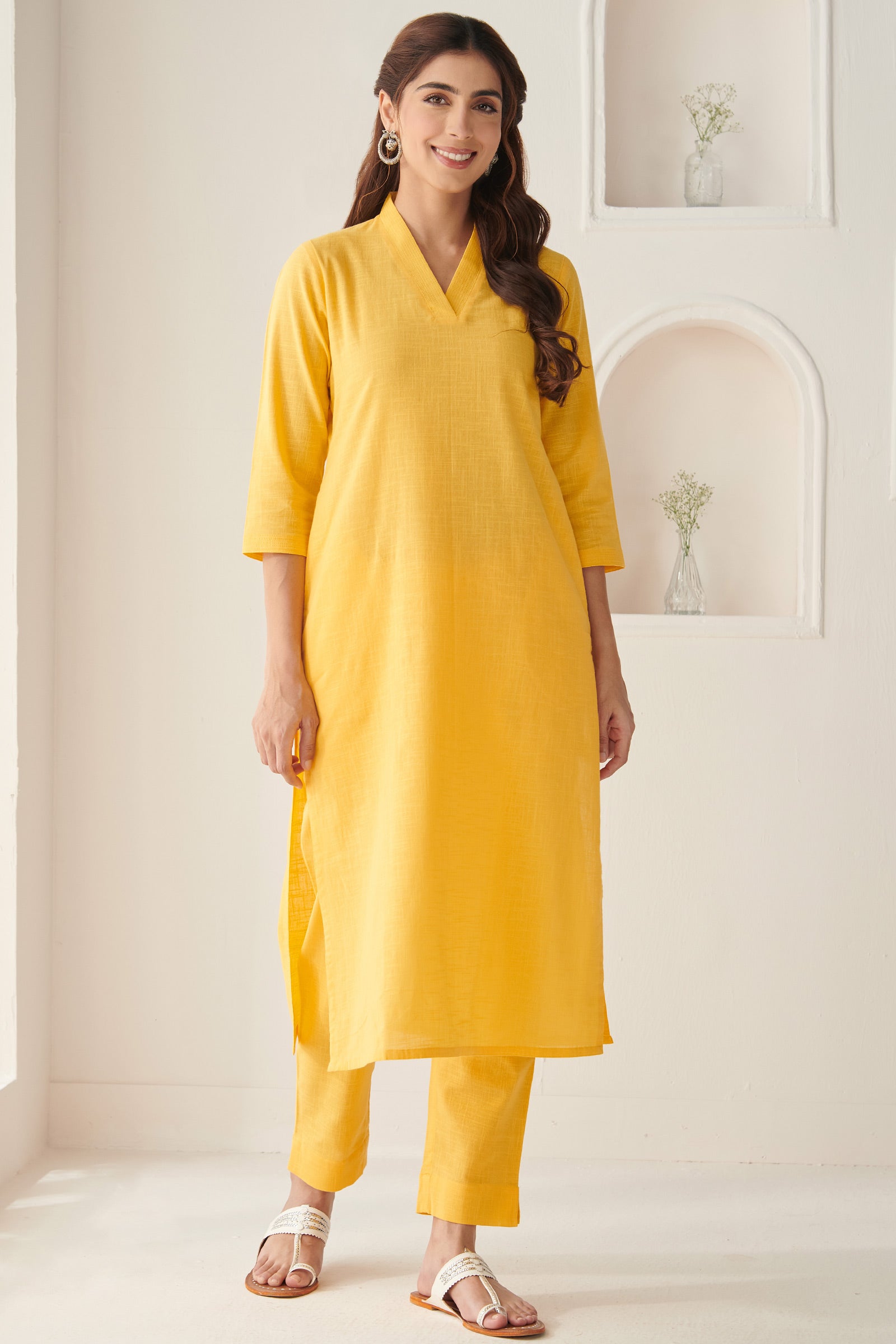 Surplus: Roza Nadira Yellow Narrow Pants