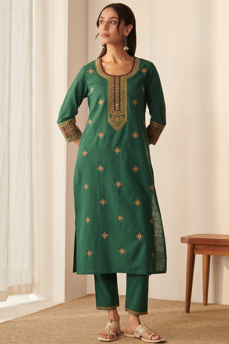 Mehraab Mira Green Kurta