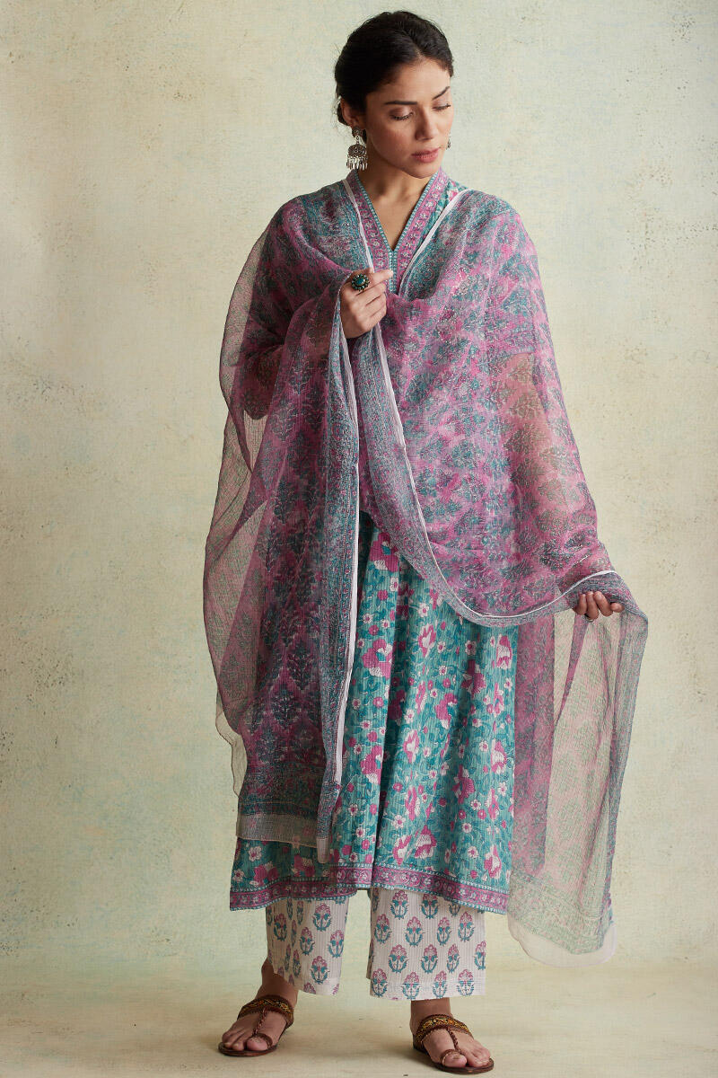 Anahita Farzin Kota Block Printed Dupatta