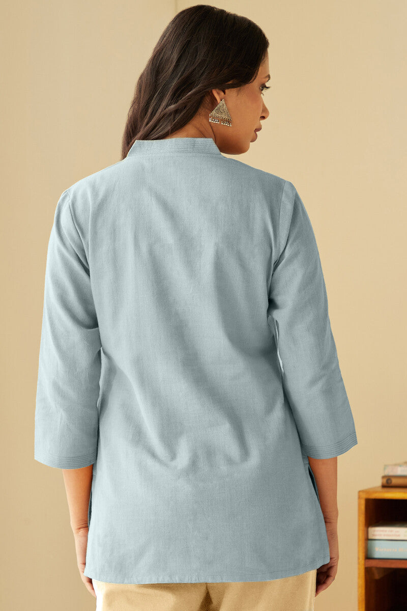 Roza Seher Sky Blue Top