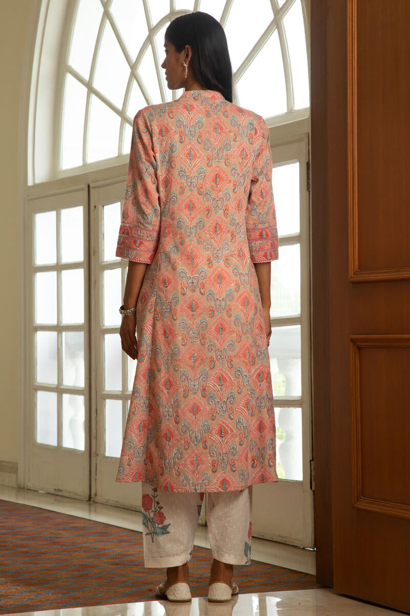 Nazm Suhana Block Printed Kurta