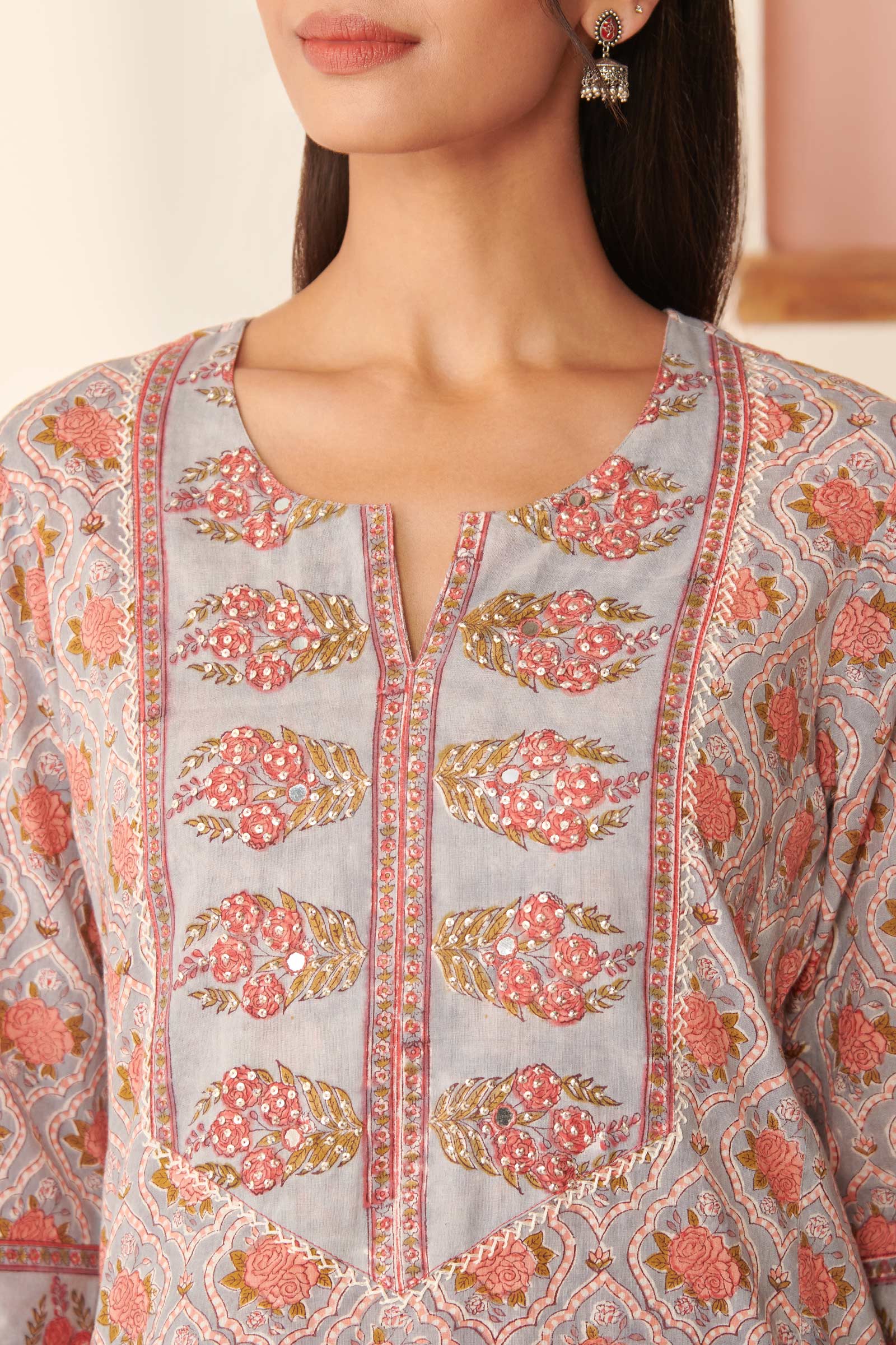 Roz Meher Sabrina Sanganeri Kurta