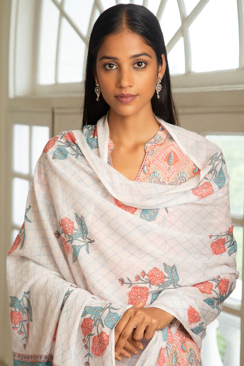 Nazm Suhana Block Printed Dupatta