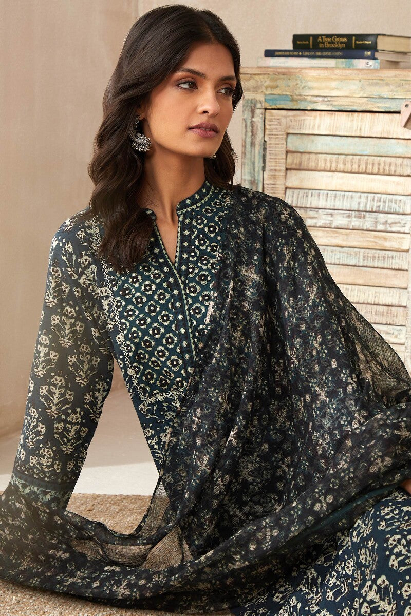 Sehra Zoya Bagru Kurta