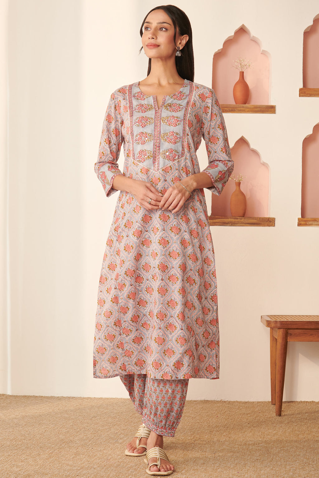 Roz Meher Sabrina Sanganeri Kurta