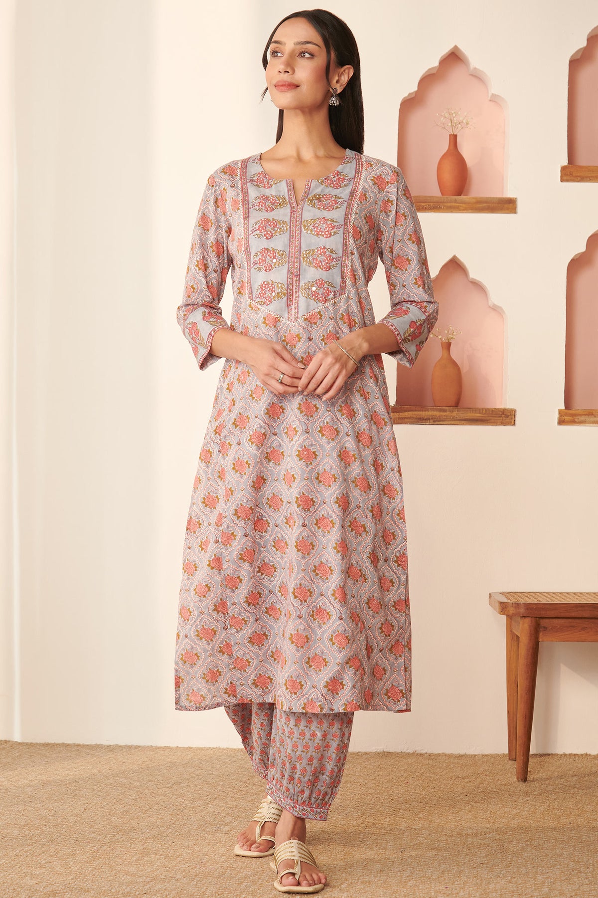 Roz Meher Sabrina Sanganeri Kurta