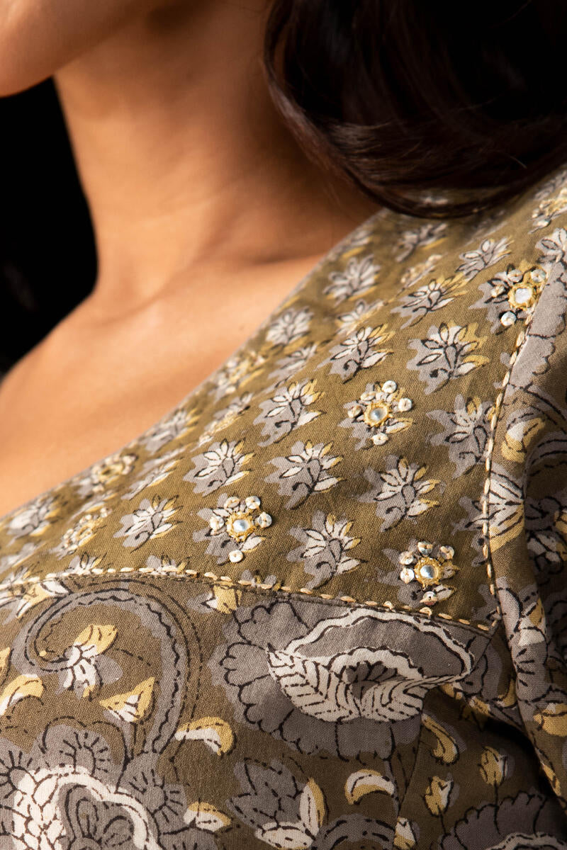 Sehra Saira Bagru Kurta