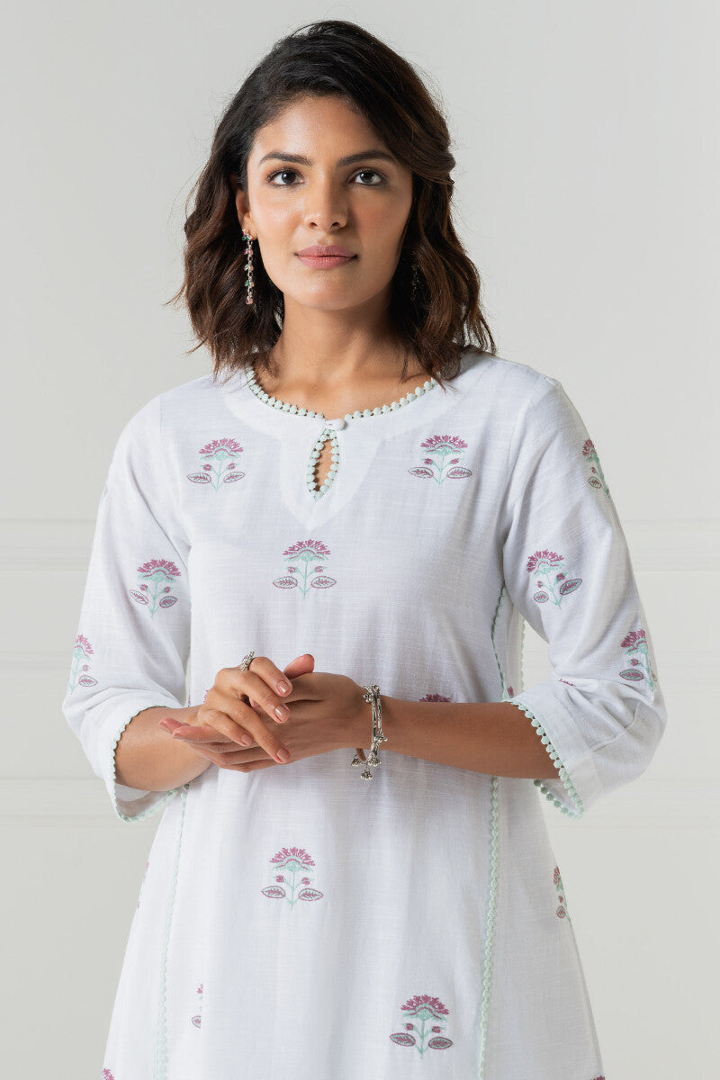 Nazm Adira Handloom Short Kurta
