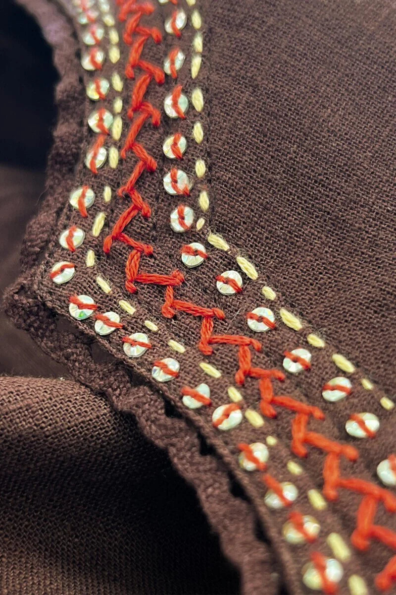 Roza Seerat Brown Kurta