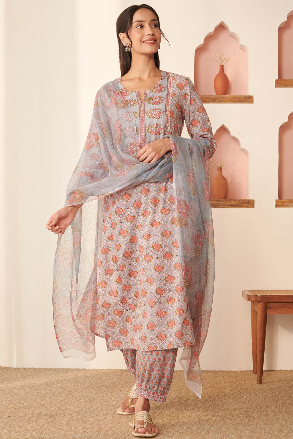 Roz Meher Sabrina Sanganeri Kurta
