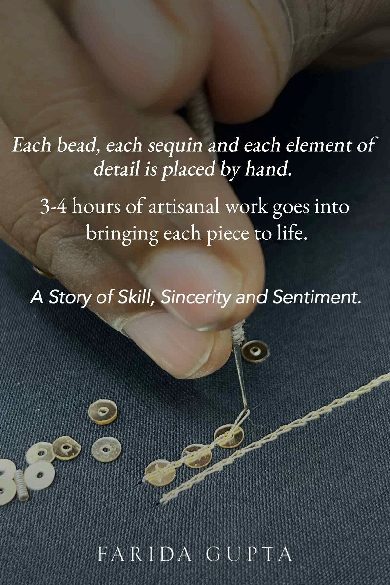 Gauhar Maira Black Chanderi Kurta