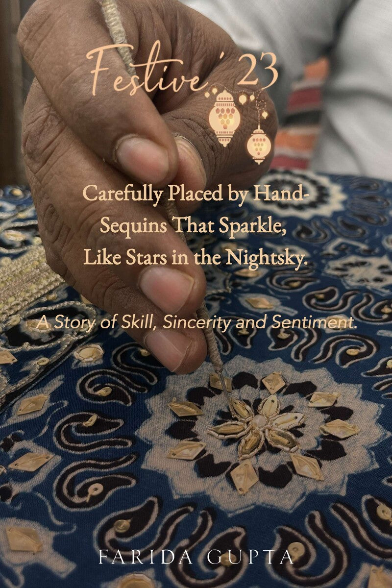 Mehrunissa Zubeida Ajrak Kurta Set (Kurta + Pants)