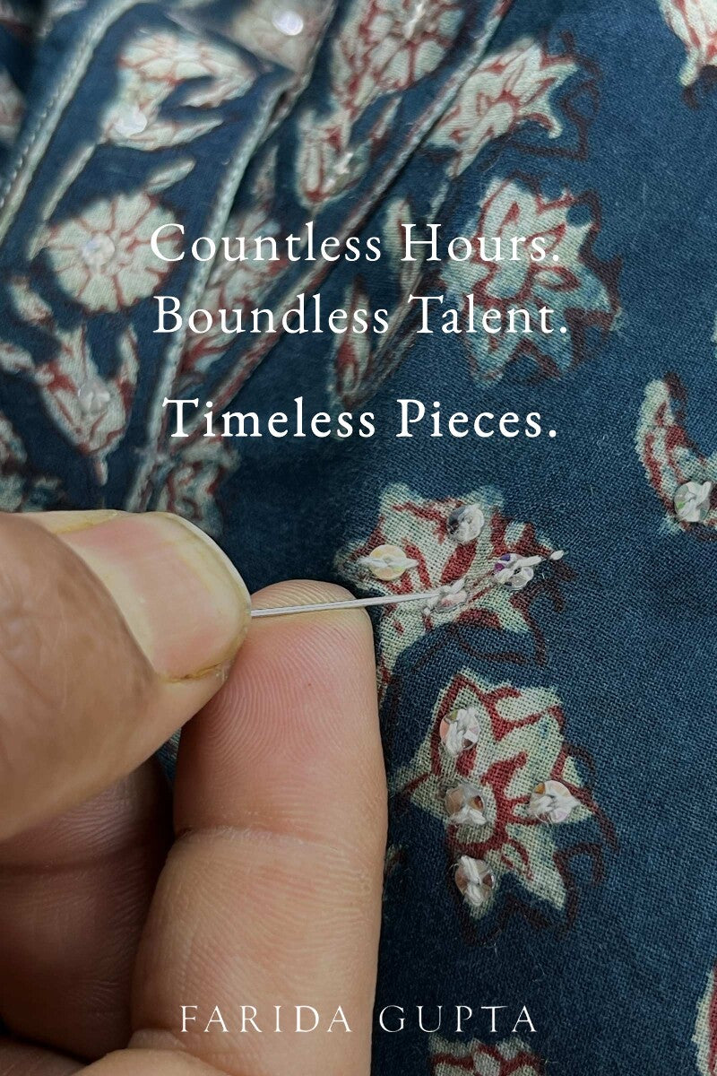 Sehra Ria Bagru Kurta