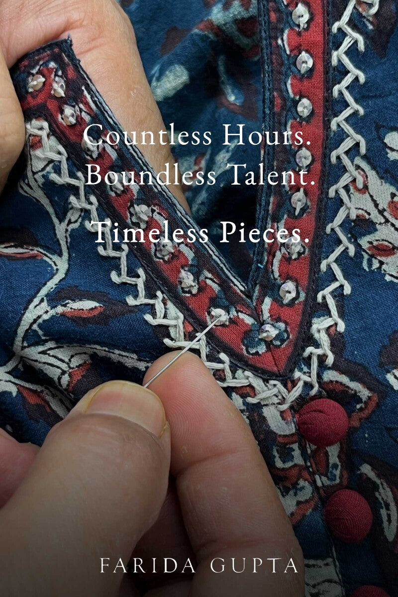 Sehra Zoya Bagru Kurta