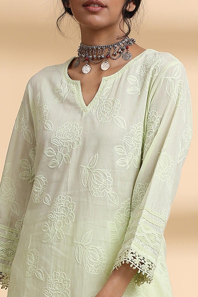 Falak Lime Green Kurta